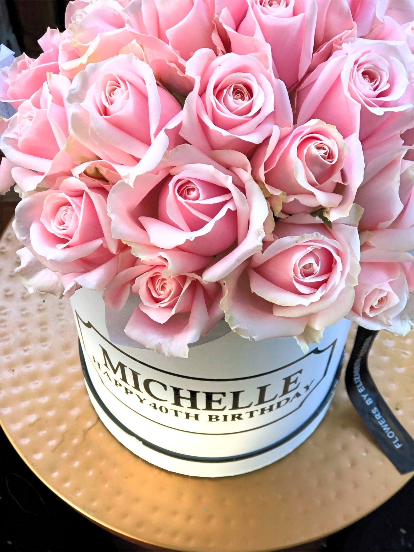 Personalised Rose Hat Box