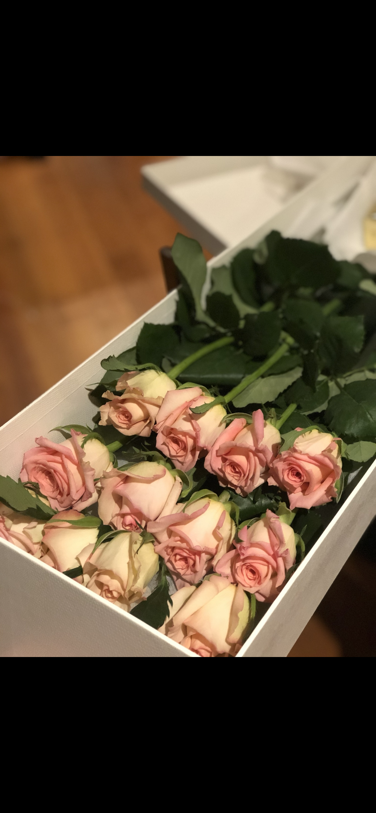 1 Dozen Long stemmed roses gift boxed