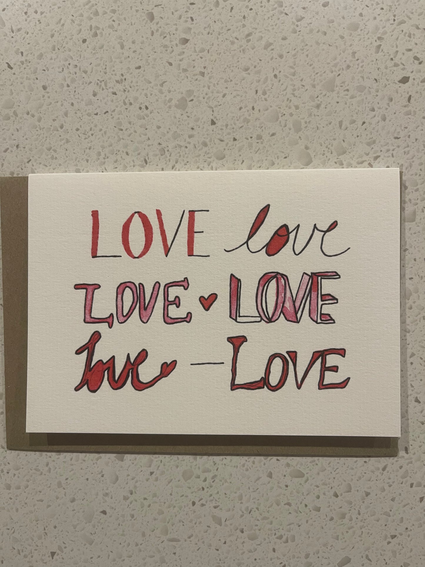 LOVE gift card